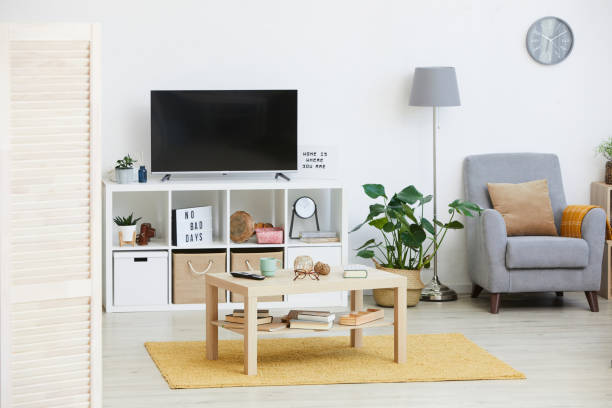 istock Modern apartment with furniture 1223123270