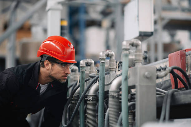 istock Young handsome man working in factory 1223124642