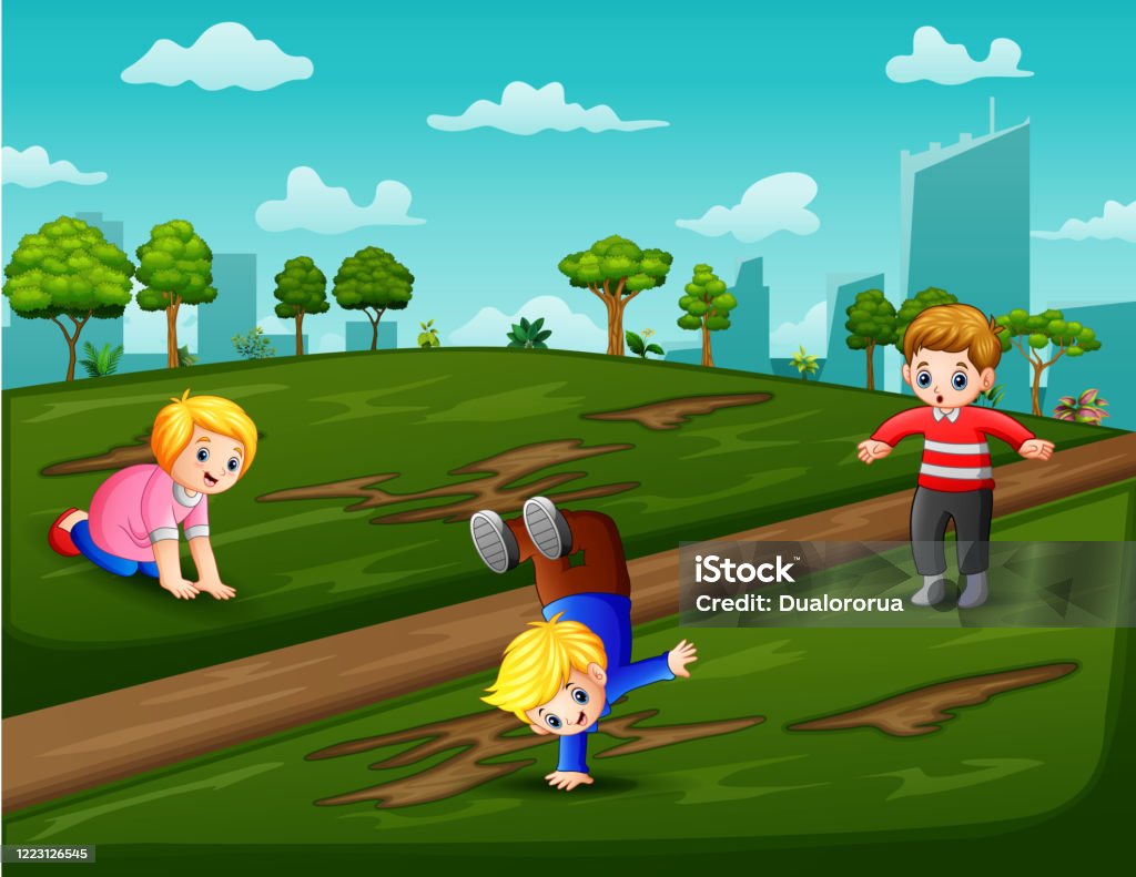 Ilustración de Dibujos Animados De Los Niños Jugando En El Campo y más Vectores Libres de Derechos de Arquitectura - Arquitectura, Arte, Calle - iStock Ilustración de Dibujos Animados De Los Niños Jugando En El Campo y más Vectores Libres de Derechos de Arquitectura - Arquitectura, Arte, Calle - iStock