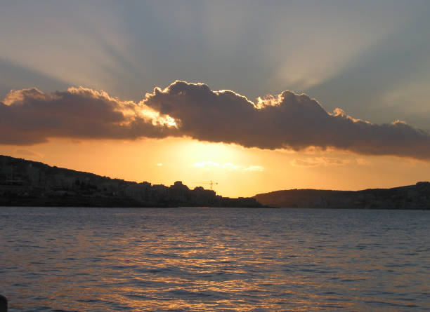 istock Sunset over the Mediterranean Sea, Malta. 1223128932