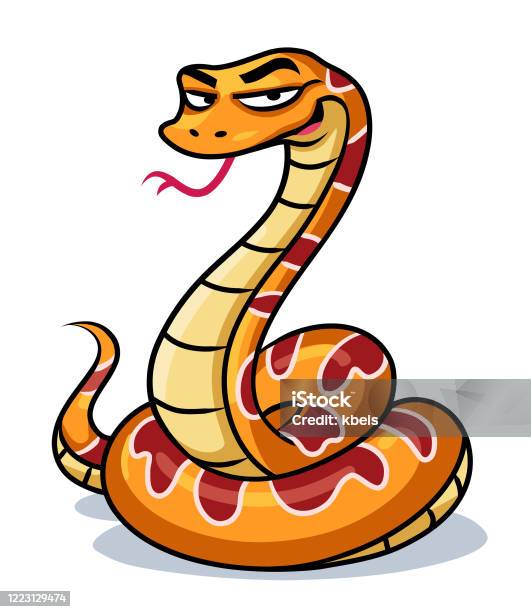 Smirking Snake Stock Illustration - Download Image Now - Snake,  Intertwined, Cartoon - iStock