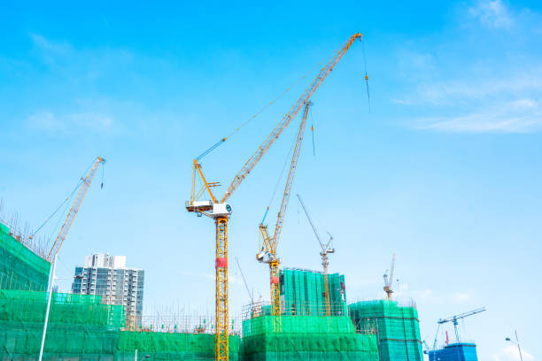 istock Cranes on a construction site, Hong Kong 1223135262