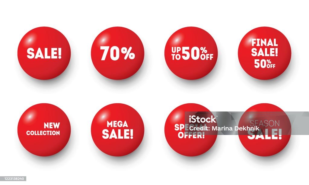 Button Pin Sale Sign Pins Stock Illustration - Download Image Now - Badge, Business, Circle ...