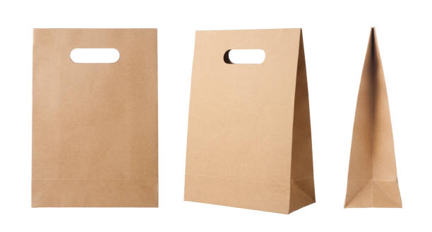 istock Brown kraft paper bags 1223140569