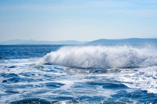 istock Turquoise sea on a blue day 1223140933