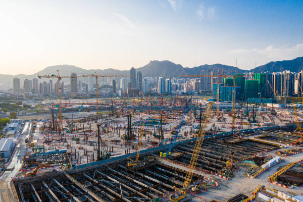 istock Cranes on a construction site, Hong Kong 1223151974