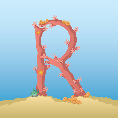 Marine Alphabet Stock Illustration - Download Image Now - Alphabet