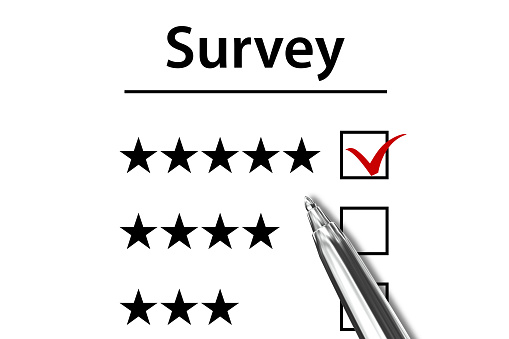 Customer satisfaction survey feedback ratings stars