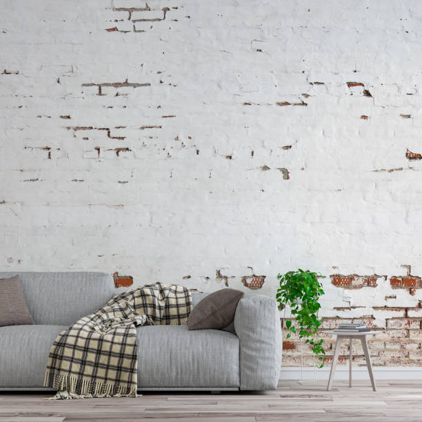 istock Elegant living room with sofa front view left 1223156679