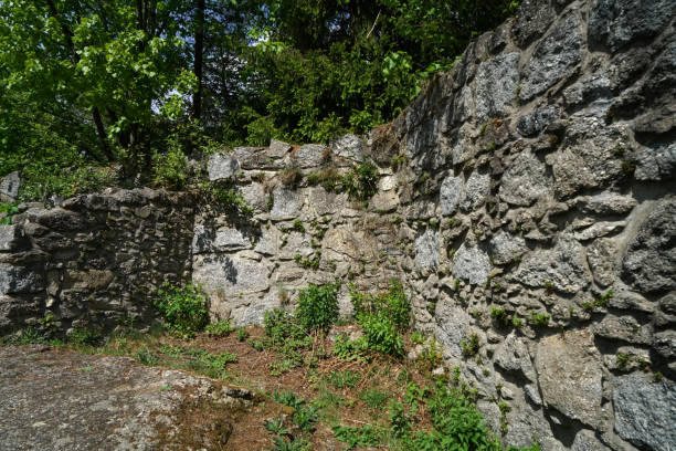 istock Artfully built walls with natural stone 1223156817