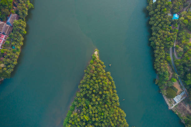 istock Aerial view of River side 1223159228