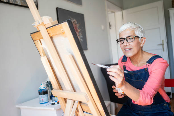 istock Mature female artisan at home 1223159875