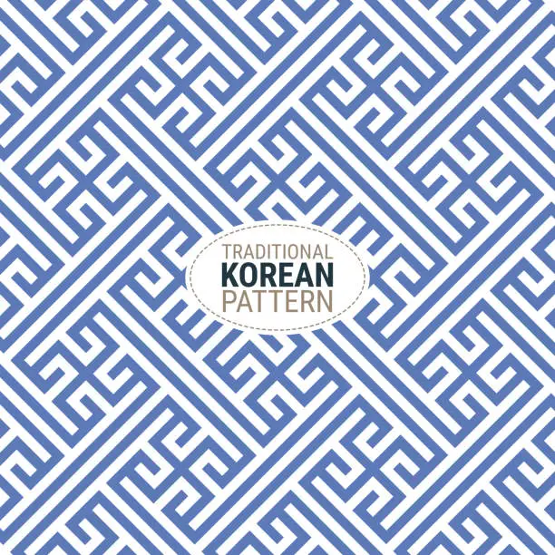 Vector illustration of Traditional Korean pattern