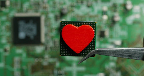 istock Macro shot of a chip, futuristic and modern advanced technology system 1223175872