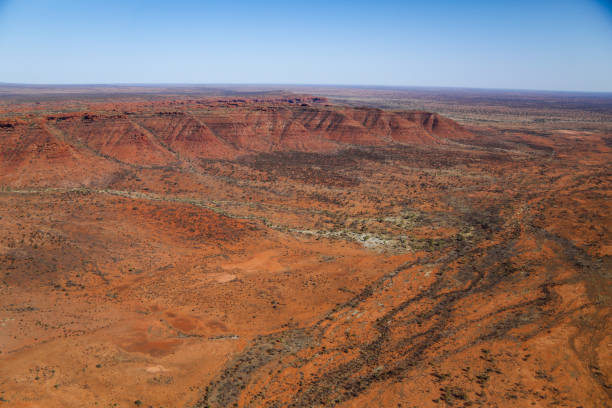 kings canyon, parque nacional watarrka - watarrka national park - fotografias e filmes do acervo