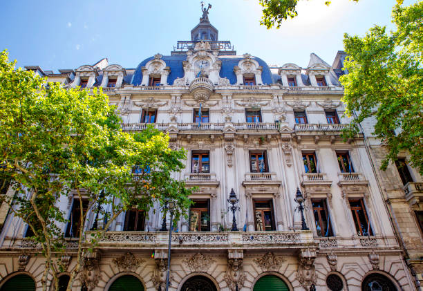 Buenos Aires, Argentina-February 29, 2020: La Prensa.\nThis was the name of the newspaper whose publishing house was once based in this most luxurious Palace. The Ministry of Culture is here now.