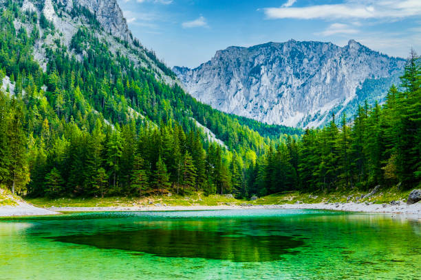 istock Green Lake in Austrian Alps. 1223178850