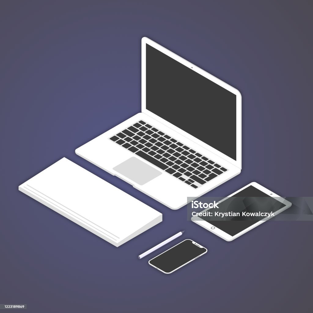 Isometric Vector Computer Isometric Computer Set Stock Illustration - Download Image Now ...