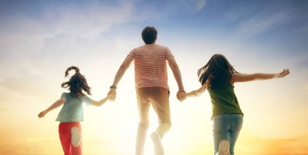 istock Happy family on summer walk 1223194744