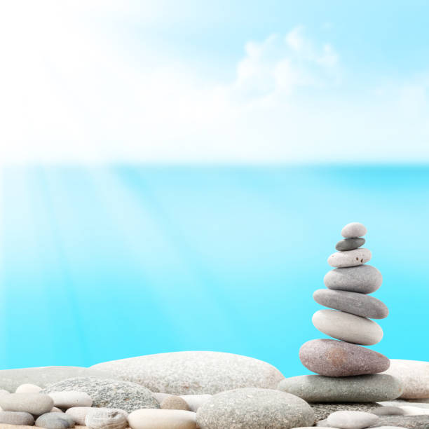 istock Pyramid of sea pebbles 1223194844