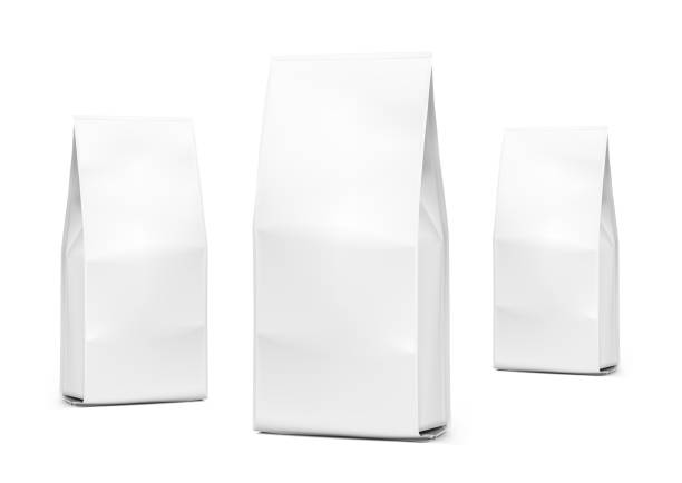 istock Realistic food bags isolated on white background. Isometric view. 1223197339