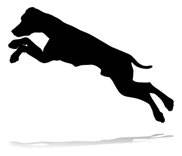 Vector illustration of Dog Silhouette Pet Animal