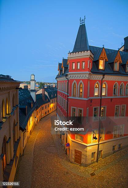 Estocolmo Por Noite - Fotografias de stock e mais imagens de Antigo - Antigo, Arcaico, Arquitetura