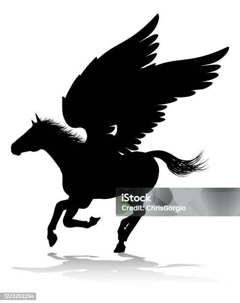 Ngựa Có Cánh Thần Thoại Pegasus Silhouette Hình minh họa Sẵn sở hữu - Tải xuống Hình  ảnh