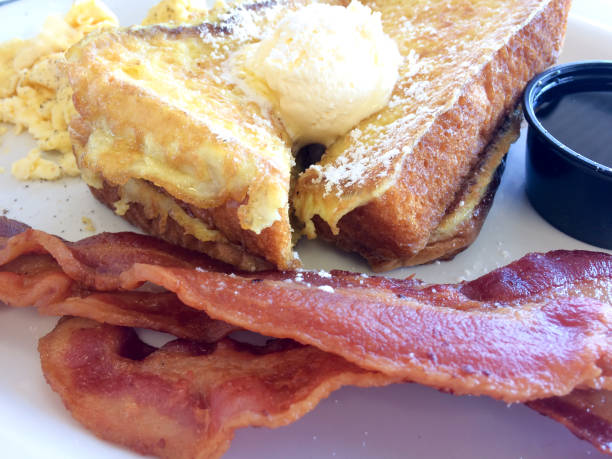 istock classic american breakfast egg bacon sausage toast 1223203319