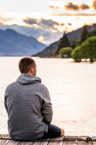 istock Queenstown lake view 1223205035