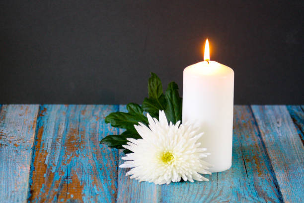 istock Flowers and candles 1223205278
