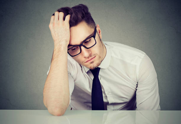 istock Upset male worker in office 1223211567