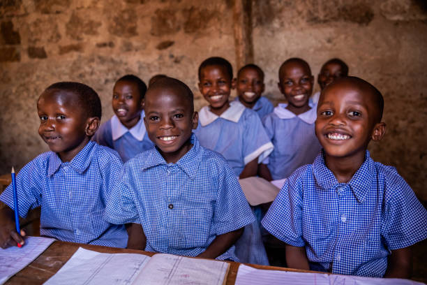 istock African children learning during English class, orphanage in Kenya 1223213442