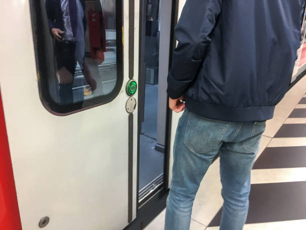 istock Public transport commuters try to stay safe from Covid 19 1223217025