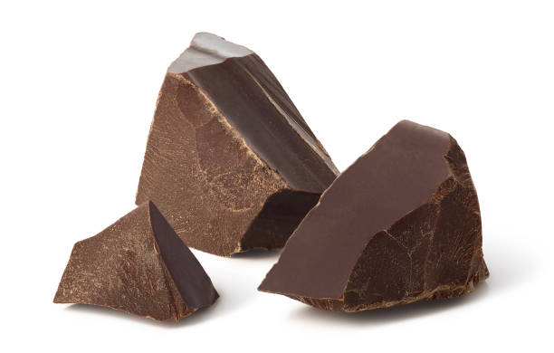 istock Three pieces of dark chocolate 1223217311