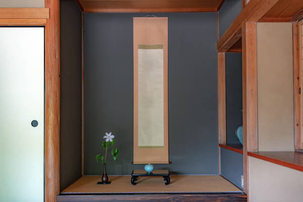 Tokonoma scenery Traditional Japanese interior of  the house alcove stock pictures, royalty-free photos & images