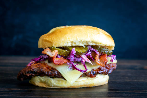 istock Fried Chicken Sandwich with Tangy Slaw 1223223857