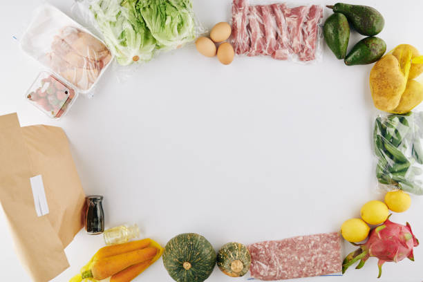 istock Food for contact free delivery 1223224018