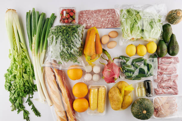 istock Food packed for donation 1223224022