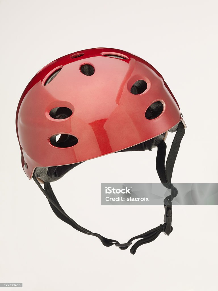 Bicycle Helmet Bicycling helmet on a white background. Helmet Stock Photo