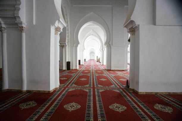 istock Interior of the arched white  Berrima mosque or Koutoubia 1223228030