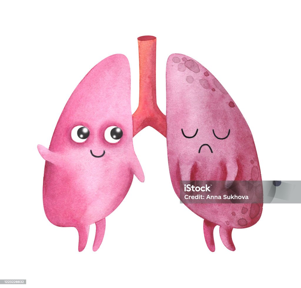 Ilustración de Pulmones Órganos Internos Sanos Y Enfermos Ilustración De Acuarela Infantil Personaje De Dibujos Animados Imagen De Stock y más Vectores Libres de Derechos de Pulmón - iStock Ilustración de Pulmones Órganos Internos Sanos Y Enfermos Ilustración De Acuarela Infantil Personaje De Dibujos Animados Imagen De Stock y más Vectores Libres de Derechos de Pulmón - iStock