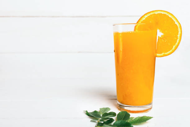 istock Cool drink on a white wooden background 1223229000
