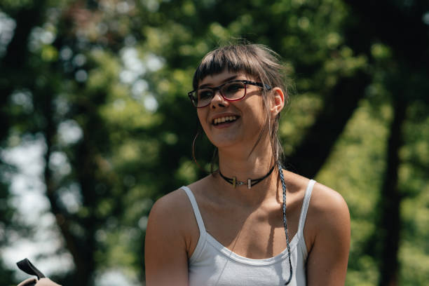 istock Beautiful wild girl portrait 1223229331