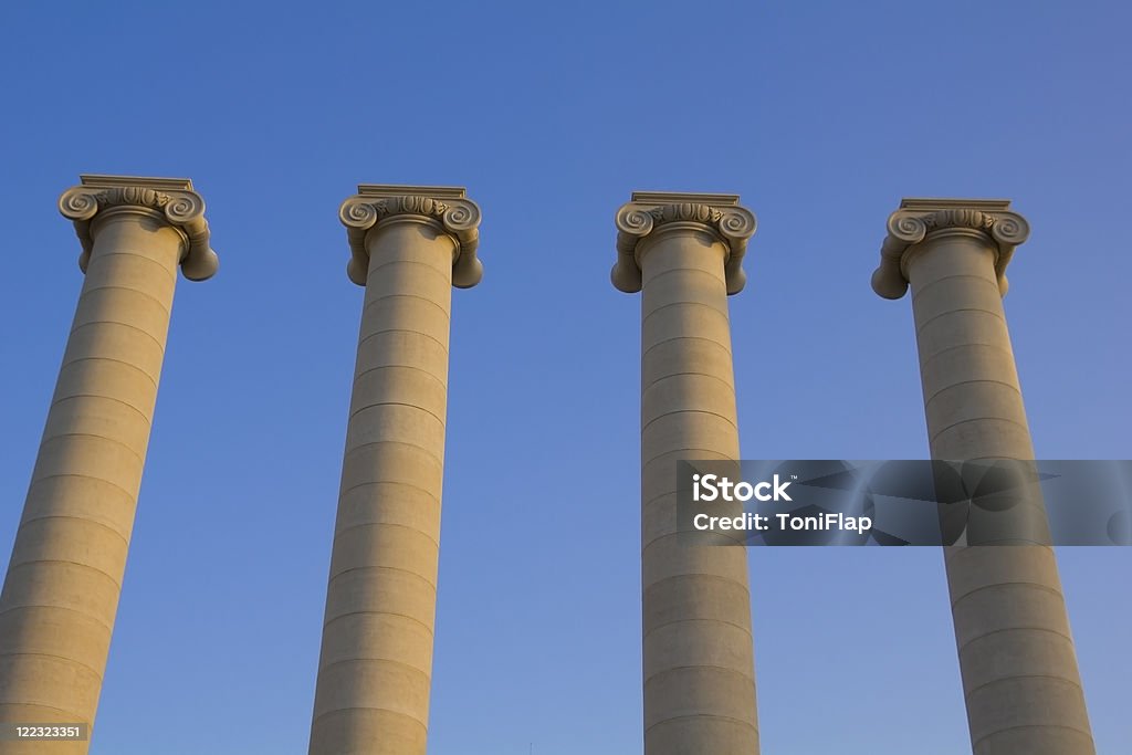 Four classical columns  Architectural Column Stock Photo