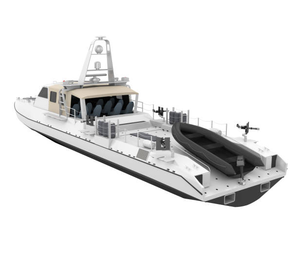 istock Patrol Boat Isolated 1223237427
