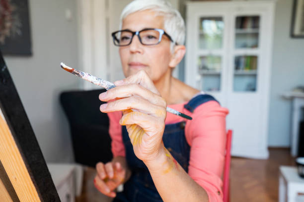 istock Mature female artisan at home 1223239295