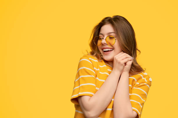 istock Delighted lady rejoicing over good news 1223240166
