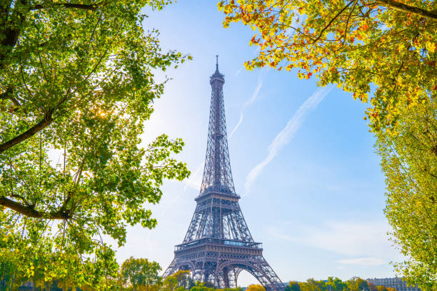 istock Eiffel tower in Paris landscape 1223242139
