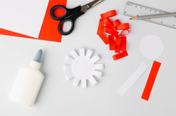 istock How to make polish paper cotillion at home. Step by step instruction. Step 6. National symbol of Poland. 1223246741
